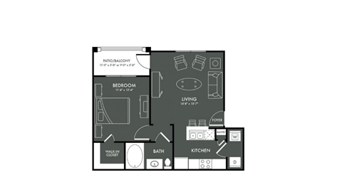A1 floor plan at Park at Magnolia Magnolia, TX